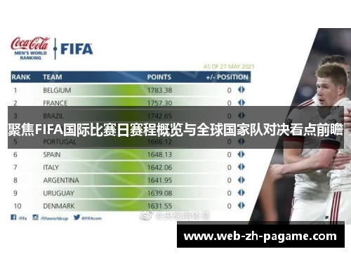 聚焦FIFA国际比赛日赛程概览与全球国家队对决看点前瞻